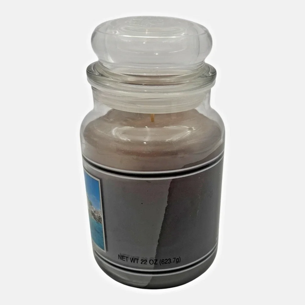 Yankee Candle Ocean Water Black Band 22 oz Large Housewarmer Jar Candle Retired